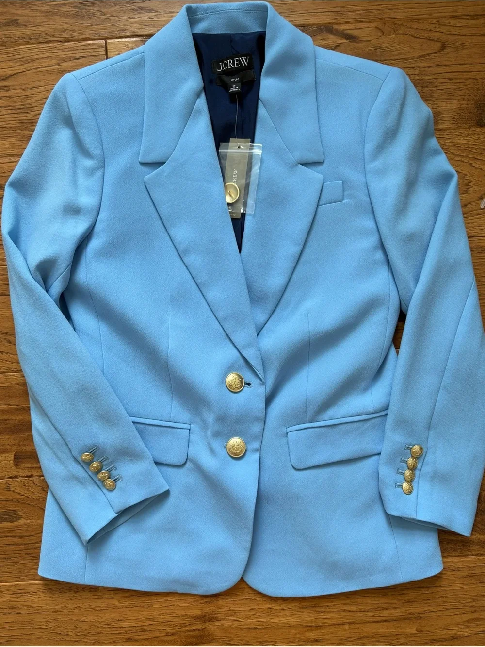 J Crew Willa Sky Blue Women's Tailored Blazer